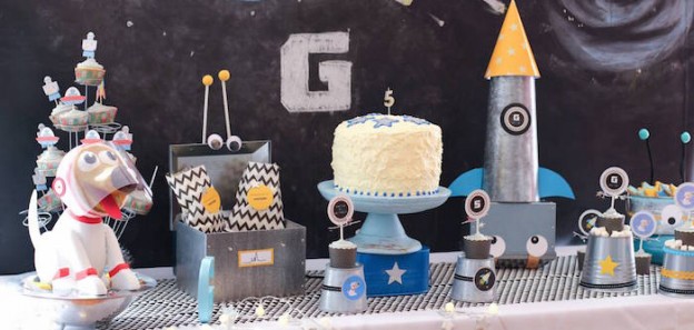 Puppies In Space Birthday Party via Kara's Party Ideas | KarasPartyIdeas.com (3)