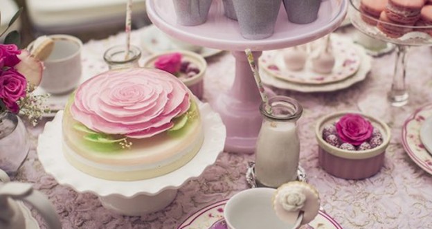Romantic Tea Party via Kara's Party Ideas | The place for all things Party! KarasPartyIdeas.com (2)