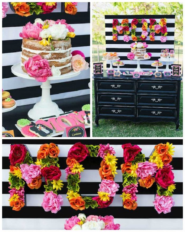 Kara's Party Ideas Colorful Mother's Day Party With FREE PRINTABLES ...