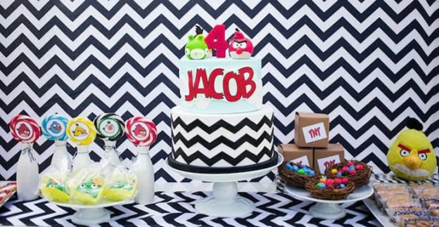 Angry Birds themed birthday party via Kara's Party Ideas | The Place for All Things PARTY! KarasPartyIdeas.com (4)