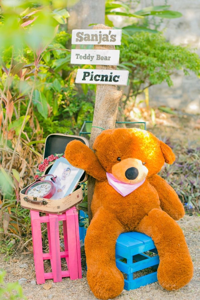 Kara's Party Ideas Teddy Bear Picnic In The Park Birthday Party | Kara ...