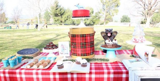 Little Lumberjack themed birthday party via Kara's Party Ideas | KarasPartyIdeas.com (1)
