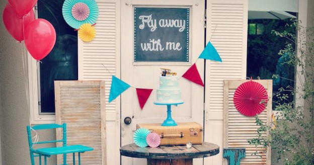 Vintage Airplane 1st Birthday Party via Kara's Party Ideas KarasPartyIdeas.com (1)