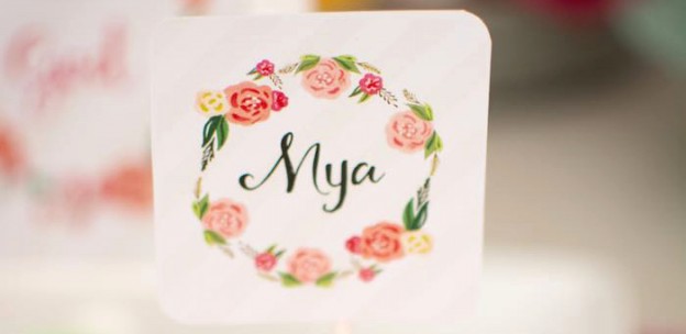 Chic Floral Baptism + Birthday Party via Kara's Party Ideas | KarasPartyIdeas.com (3)