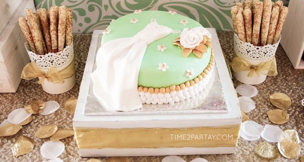 "Mint To Be" Glamorous Bridal Shower via KARA'S PARTY IDEAS | KARASPARTYIDEAS.COM (2)