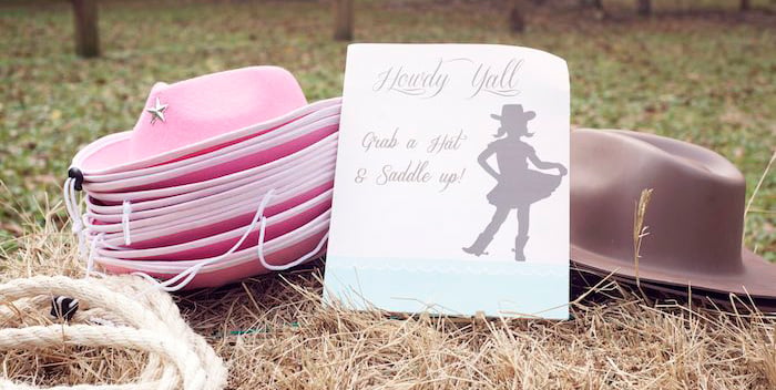 Kara's Party Ideas Pink & Mint Green Cowgirl Birthday Party