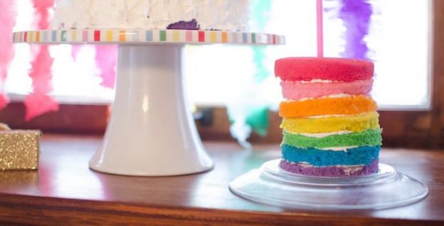 Rainbow 1st Birthday Party via Kara's Party Ideas KarasPartyIdeas.com (2)