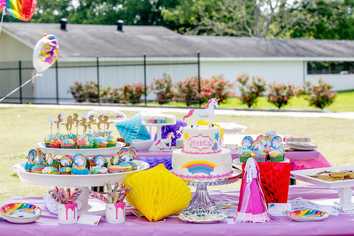 Kara's Party Ideas Rainbow Unicorn Birthday Party | Kara's Party Ideas