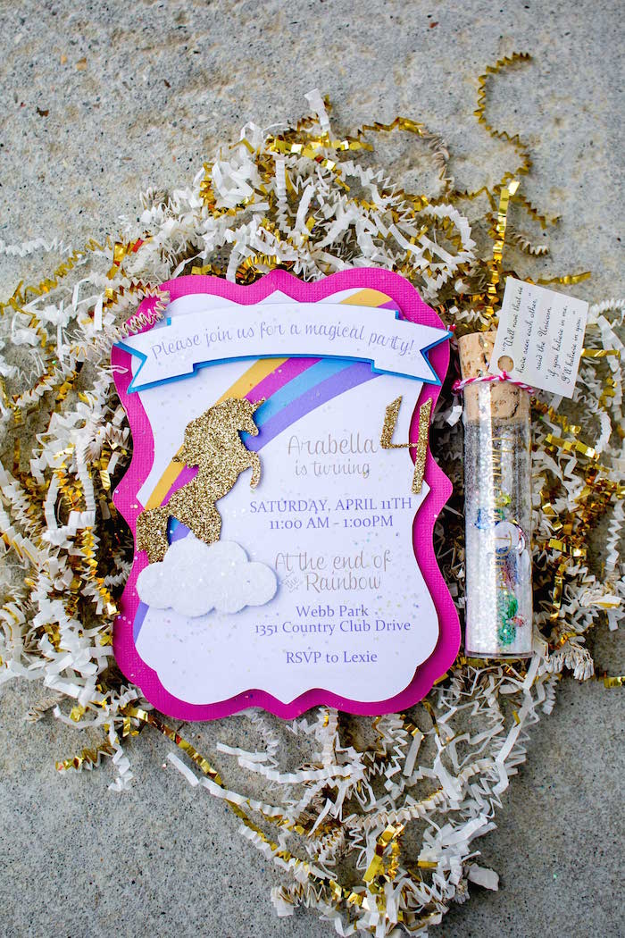 Kara's Party Ideas Rainbow Unicorn Birthday Party | Kara's Party Ideas