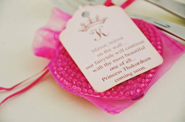 Party Favor Thank You Gift at a Fairytale Princess Baby Shower on KarasPartyIdeas.com #fairytale #princess #babyshower