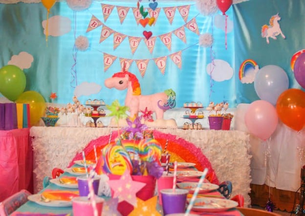 Kara's Party Ideas Rainbow Unicorn Birthday Party | Kara's Party Ideas
