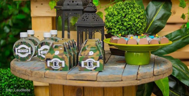Favors from a Camouflage Camping Themed Birthday Party via Kara's Party Ideas | KarasPartyIdeas.com (1)