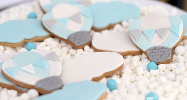 Sugar Cookies from a Hot Air Balloon Birthday Party via Kara's Party Ideas | KarasPartyIdeas.com (2)