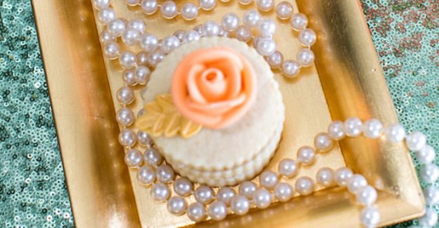 Stacked Cookie from a Sequins & Pearls Glamorous Birthday Party via Kara's Party Ideas KarasPartyIdeas.com (4)