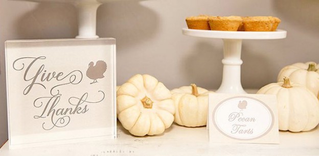 Part of the Sweet Table from a Thanksgiving Dessert Table + FREE Printables via Kara's Party Ideas! KarasPartyIdeas.com (1)