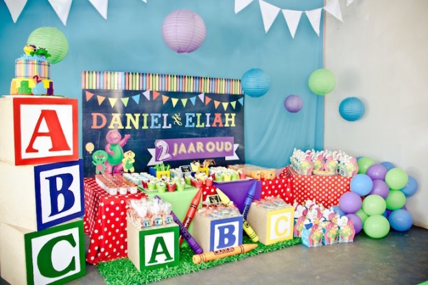Kara's Party Ideas Barney & Friends ABC Birthday Party | Kara's Party Ideas