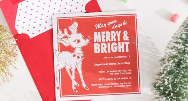 Invitation from a Children's Gingerbread House Decorating Party via Kara's Party Ideas | KarasPartyIdeas.com (1)