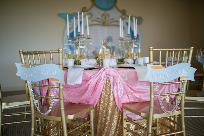 Kara's Party Ideas Pink & Blue Princess Cinderella Birthday Party ...