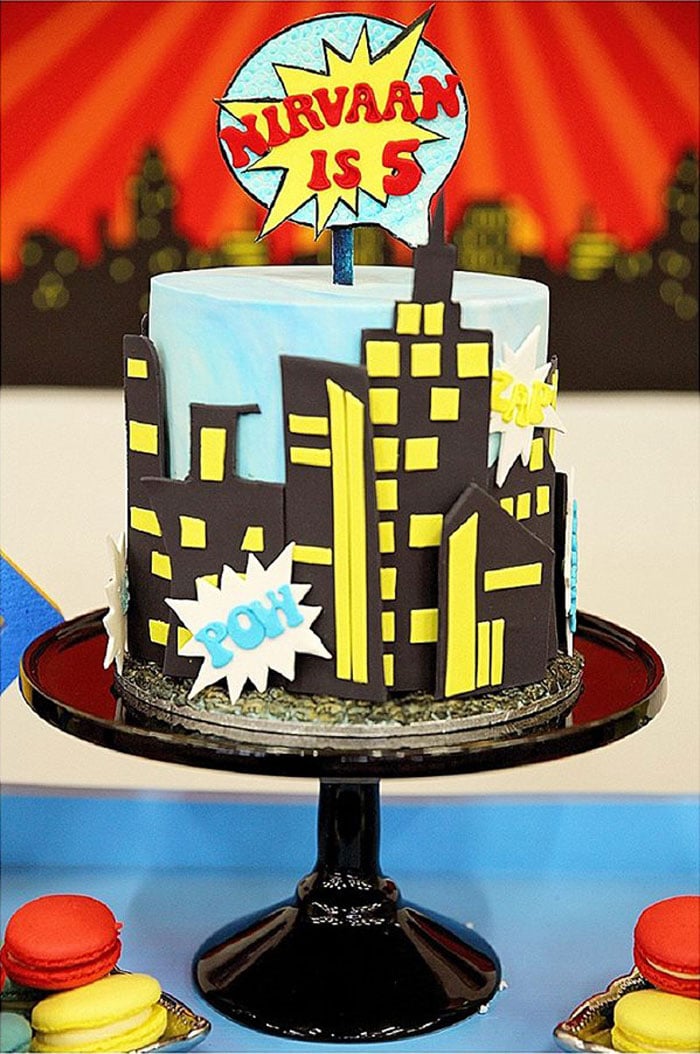 Kara's Party Ideas Nirvaan's Superhero Birthday Party | Kara's Party Ideas