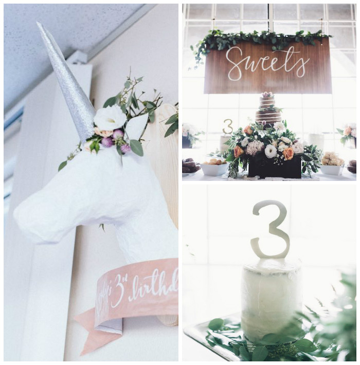 Kara's Party Ideas Whimsical Boho Unicorn Birthday Party | Kara's Party ...