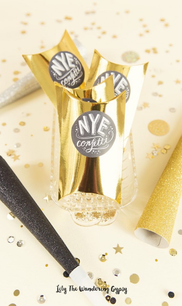 Kara's Party Ideas Black and Gold New Years Eve Party | Kara's Party Ideas