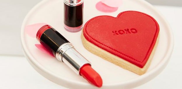 Lipstick + Cookie from a Kissing Booth Valentine's Day Party via Kara's Party Ideas | KarasPartyIdeas.com (4)
