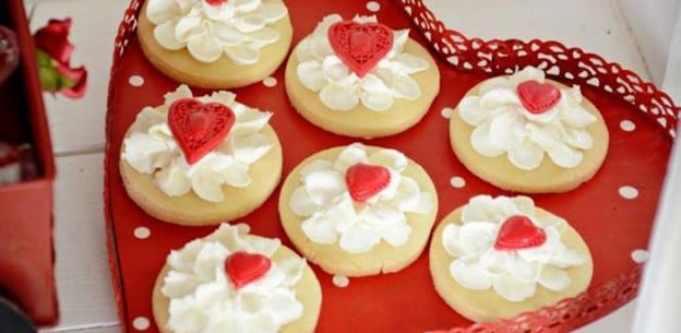 Cookies from a Vintage Valentines Day Party via Kara's Party Ideas | KarasPartyIdeas.com (2)