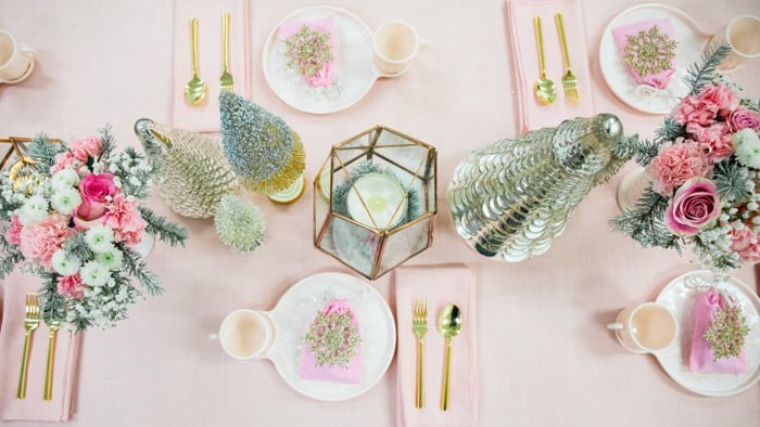 Guest Table Top from a Winter Wonderland Birthday Party via Kara's Party Ideas KarasPartyIdeas.com (4)