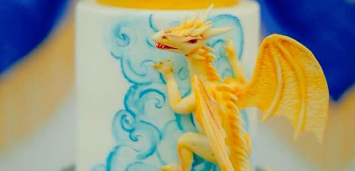 Edible Dragon from a Game of Thrones Birthday Party via Kara's Party Ideas | KarasPartyIdeas.com (1)