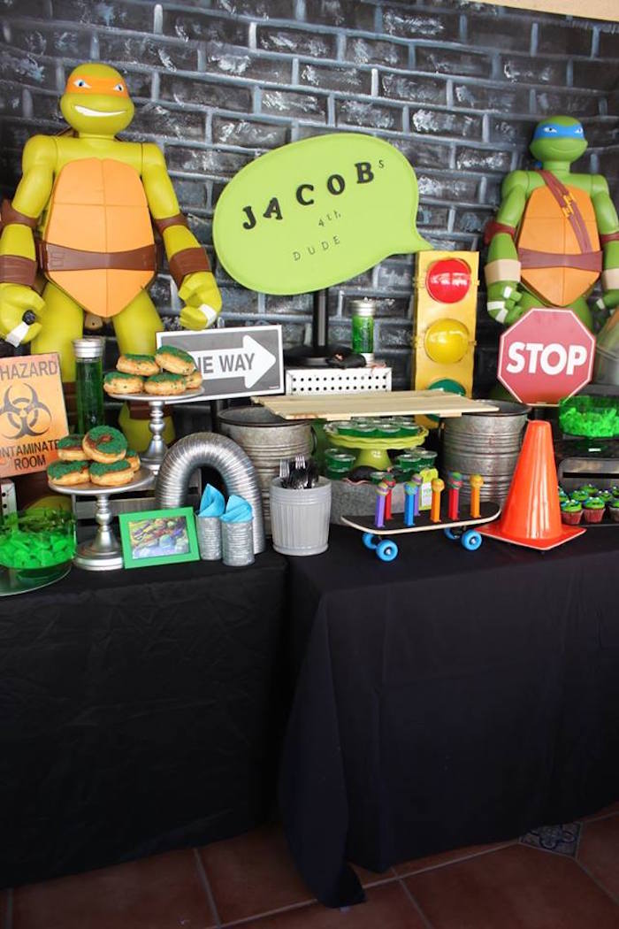 Kara s Party Ideas Totally Rad Teenage Mutant Ninja Turtles Party
