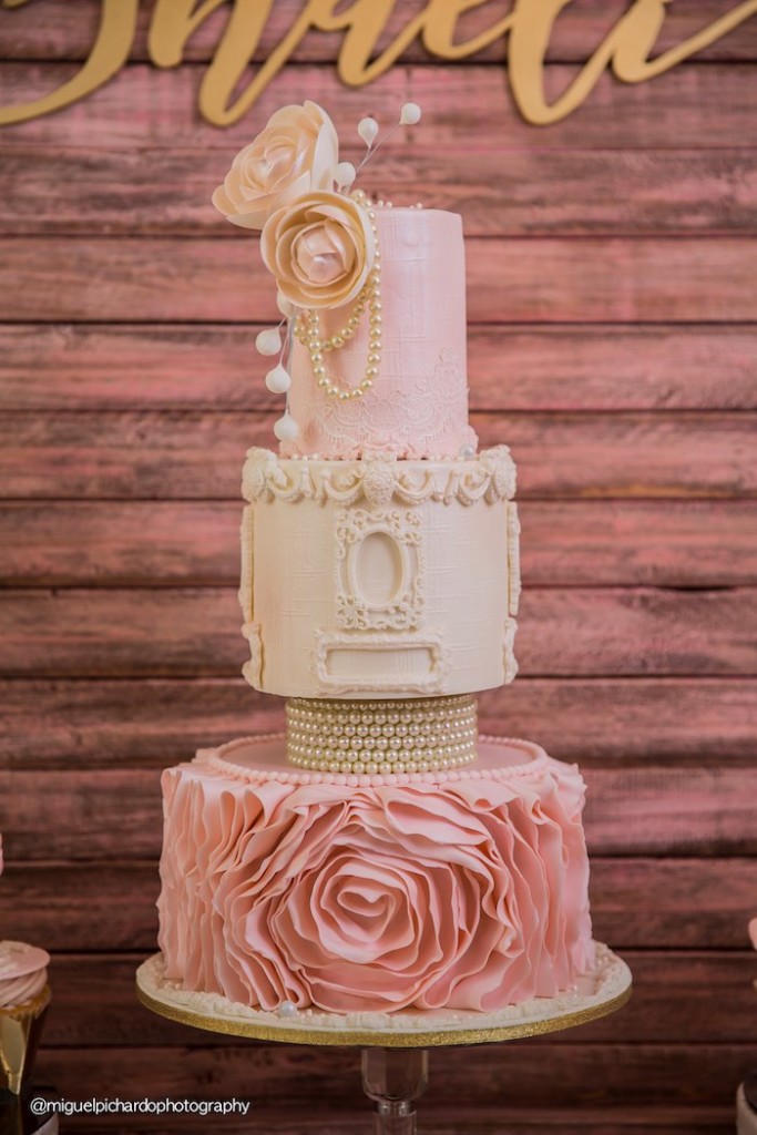 Kara's Party Ideas Pink + Gold 1st Birthday Party | Kara's Party Ideas