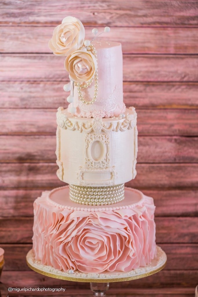 Kara's Party Ideas Pink + Gold 1st Birthday Party | Kara's Party Ideas