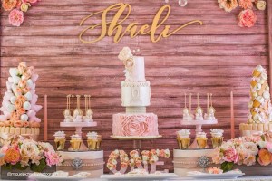Kara's Party Ideas Pink + Gold 1st Birthday Party | Kara's Party Ideas