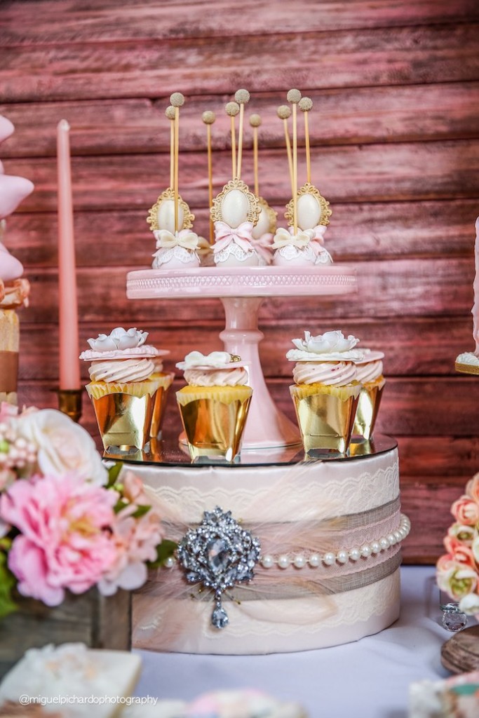 Kara's Party Ideas Pink + Gold 1st Birthday Party | Kara's Party Ideas