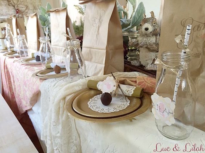 Enchanted Dining Table Details from a Snow White Enchanted Forest Birthday Party via Kara's Party Ideas KarasPartyIdeas.com (21)