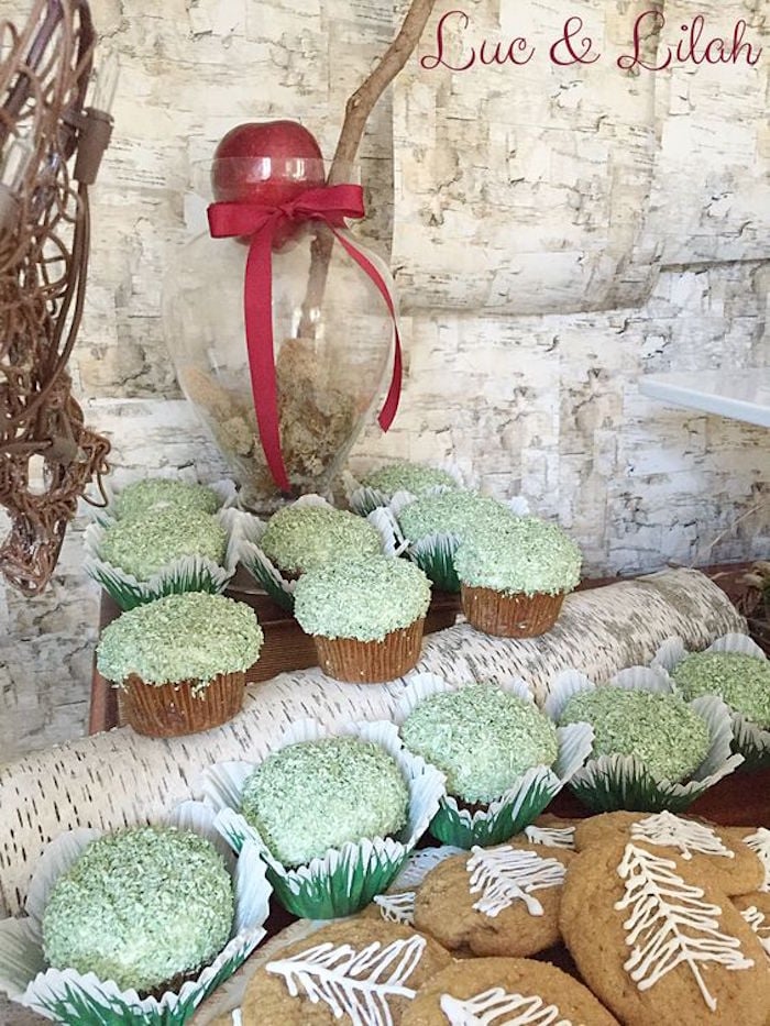 "Moss" Covered Cupcakes from a Snow White Enchanted Forest Birthday Party via Kara's Party Ideas KarasPartyIdeas.com (20)