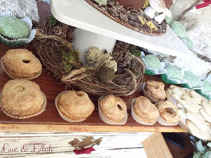 Mini Apple Pies amongst other Sweets from a Snow White Enchanted Forest Birthday Party via Kara's Party Ideas KarasPartyIdeas.com (16)