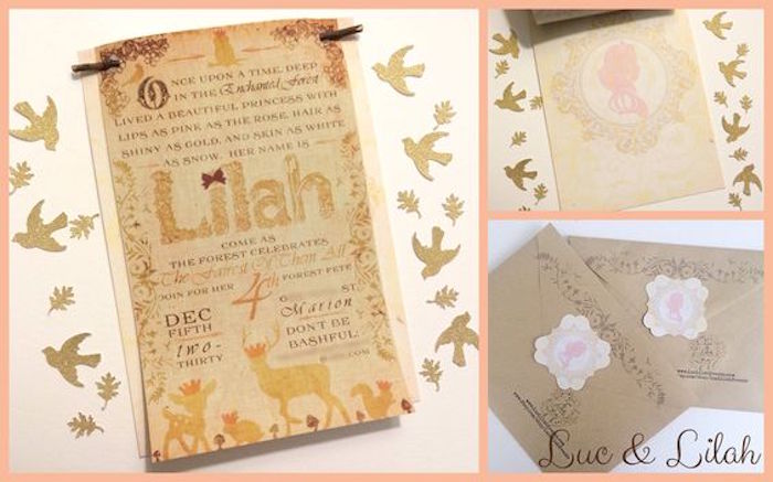 Invitation from a Snow White Enchanted Forest Birthday Party via Kara's Party Ideas KarasPartyIdeas.com (33)