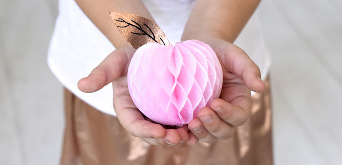 Tissue Paper Apple from an Apple of my Eye Themed Birthday Party via Kara's Party Ideas |KarasPartyIdeas.com (1)