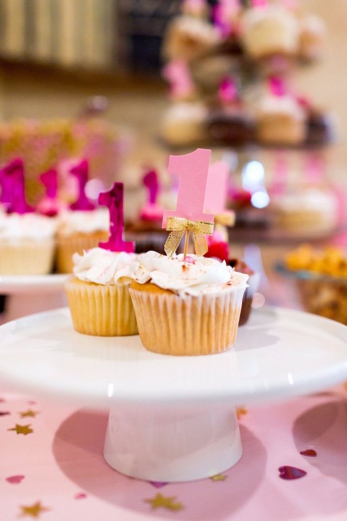 Kara's Party Ideas Pink & Gold Cancer-Free 1st Birthday Party | Kara's ...