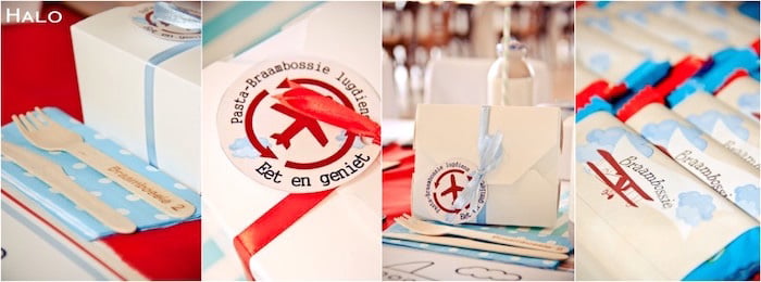 Guest Table Details from a Vintage Airplane Birthday Party via Kara's Party Ideas | KarasPartyIdeas.com (1)