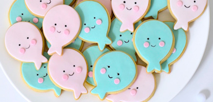 Balloon cookies from a Happy Balloons Birthday Party via Kara's Party Ideas KarasPartyIdeas.com (1)