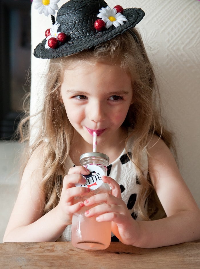 Birthday girl from a Mary Poppins Themed Birthday Party via Kara's Party Ideas | KarasPartyIdeas.com - The Place for All Things Party! (11)