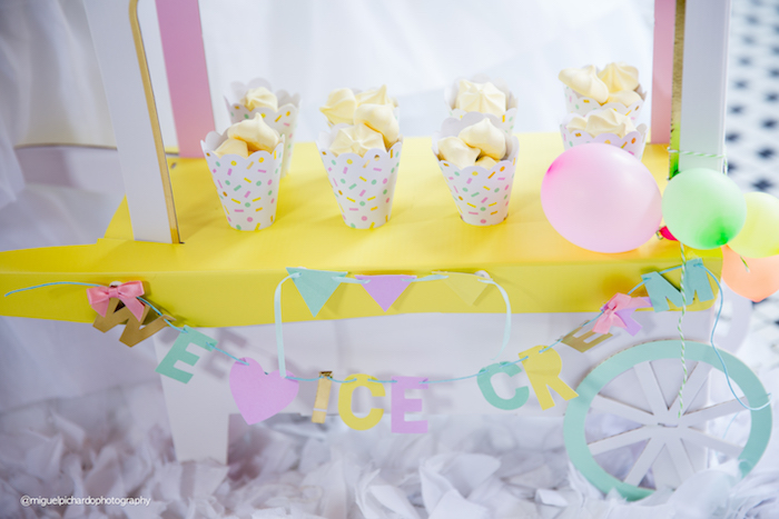Mini meringue kisses from an Ice Cream Shop Birthday Party via Kara's Party Ideas KarasPartyIdeas.com (10)