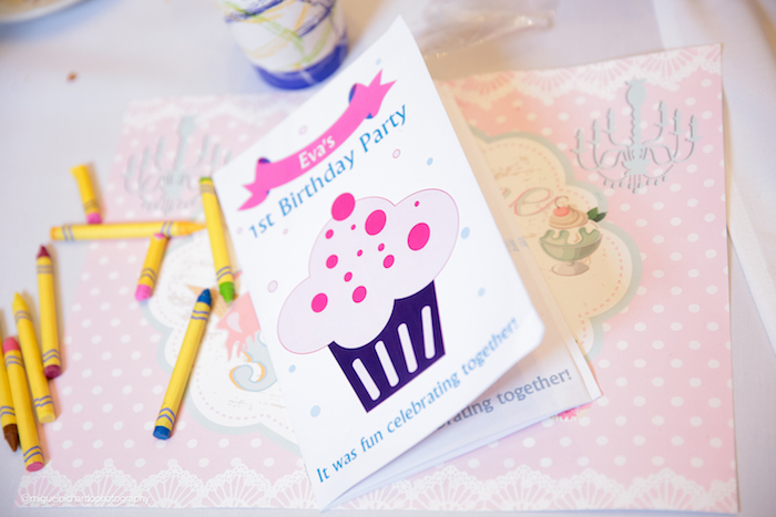 Coloring book favor from an Ice Cream Shop Birthday Party via Kara's Party Ideas KarasPartyIdeas.com (6)