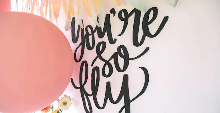 Modern Glam "You're So Fly" Birthday Party via Kara's Party Ideas KarasPartyIdeas.com (2)