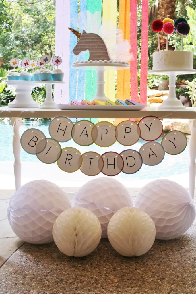 Kara's Party Ideas Sparkly Rainbow Unicorn Birthday Party | Kara's ...