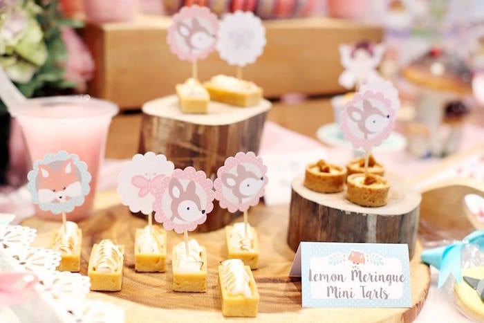 Lemon Meringue Mini Tarts Fairy Garden Birthday Party on KarasPartyIdeas.com! Don't miss it! (14)