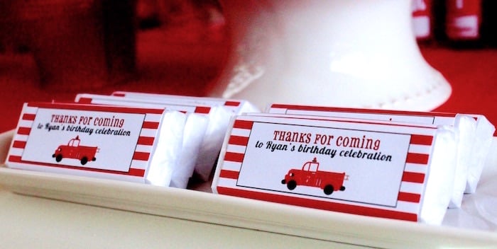 Favors from a Firefighter Birthday Party via Kara's Party Ideas | KarasPartyIdeas.com (14)