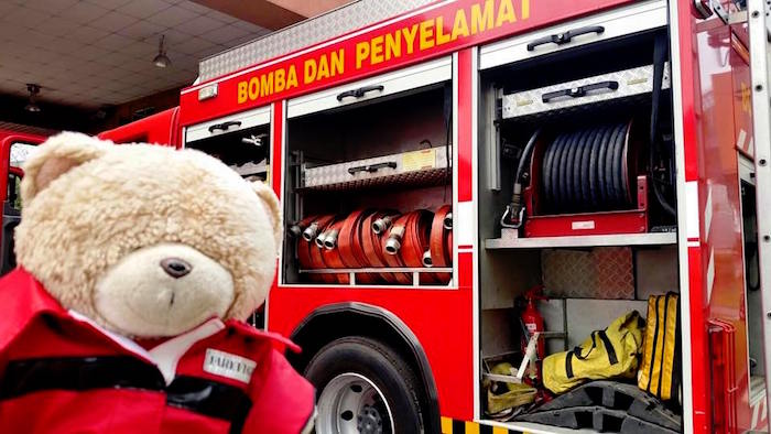 Firetruck from a Firefighter Birthday Party via Kara's Party Ideas | KarasPartyIdeas.com (28)